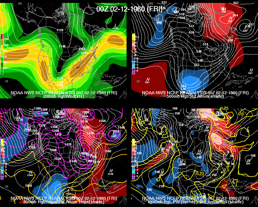 Top Snowfalls in the WFO Morristown County Warning Area